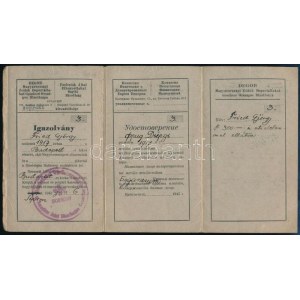 1945 Sopron, DEGOB - Magyarországi Zsidók Deportáltakat Gondozó Országos Bizottsága orosz...