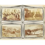1914-1916 Katonai fotóalbum, beragasztott, feliratozott fotókkal, katonai és helyi érdekességek, emberek, falurészlet...