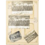 1915-1918 Egy magyar katona I. világháborús fényképes front naplója. 165 db feliratozott fotó egy albumban...
