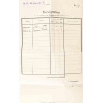1916 S.M. Dampfer V. osztrák magyar szállító hadihajó kifizetett táppénz nyugta / Official receipt for 79.80 Kronen...
