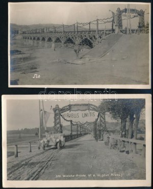 1915 A Wisłoka folyón (Lengyelország) épített osztrák-magyar híd, 