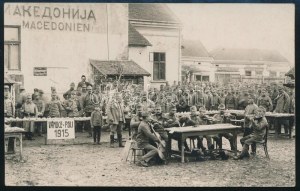 1915 Osztrák-magyar katonák a macedón határon fotólap, / Austro...