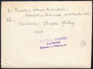 1919 Pervaja Recska, Pervaja Rjecska, Perwaja- Rjetschka (Władywostok); ebédlő. Fotó 15x11 cm Hátoldalán Stobbe Kálmán ...