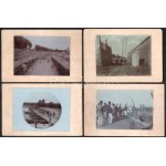 1887 Gyulafehérvár, katonák, utászok fahidat építenek, hídavatás, vár ; 8 db keményhátú fotó...