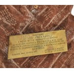 1942 MOVE (Magyar Országos Véderő Egyesület) elismerés. Bronz sas, faragott süttői vörös márvány alapon. 1920-1942 Dr...