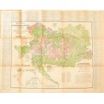 Ausztriai és Magyar országi Képviselő- Választó- Kerületek-térképe. Tervezte : Gróf Kreith Béla (Bécs, 1885...
