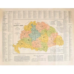 1909 A Magyar Szent Korona országainak igazságügyi térképe, összeállította: Dittrich József, méretarány - 1: 2 500 000...