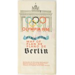 1936 A Belrini olimpia térképe többnyelvű kiadás. / Carte des Jeux olympiques de Berlin.