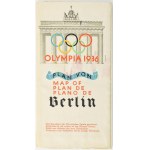 1936 A Belrini olimpia térképe többnyelvű kiadás. / Mapa olympijských hier v Berlíne.