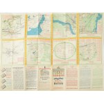 1936 A Belrini olimpia térképe többnyelvű kiadás. / Karte der Olympischen Spiele in Berlin.