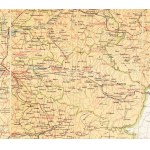 cca 1900-1910 A nagyváradi latin szertartású egyházmegye térképe, 1:200.000, Nagyvárad...