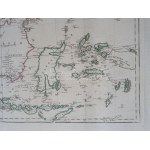 Délkelet-Ázsia térképe az Indokínai-félszigettől a maláj szigetvilágig és a Fülöp-szigetekig. Német nyelvű...