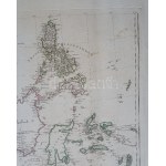 Délkelet-Ázsia térképe az Indokínai-félszigettől a maláj szigetvilágig és a Fülöp-szigetekig. Német nyelvű...