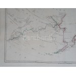 Alaszka és Szibéria partvidéke a Bering-szorostól északra és délre. Széles margójú térkép James Cook 1778-1779...