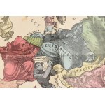 1870 Humoristische Karte von Europa im Jahre 1870 [Európa gúnytérképe a porosz...