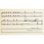 1909 Weiner Leó saját kézzel írt kottája: Farsang. Humoreska kis zenekarra. Írta - -. Négy kézre írta a szerző, 12 sztl...