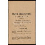 1907 A Nagyváradi Építőiparosok Szövetsége alapszabályai és ügyrendje. Nagyvárad, 1907., Helyfi László, 35 S...