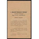 1907 A Nagyváradi Építőiparosok Szövetsége alapszabályai és ügyrendje. Nagyvárad, 1907., Helyfi László, 35 S...