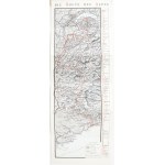 cca 1910 Die Route des Alpes, Eivan, Thonon, Nizza, térképes prospektus
