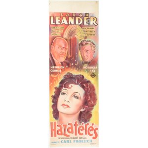 Hazatérés (Heimat). Moziplakát (filmmplakát, rácsplakát). Zarah Leander, Heinrich George, Hörbiger Pál (Paul Hörbiger...