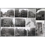 1956 Látványos fotó tétel a forradalom napjaiban szétlőtt Budapestről: romos épületek, szovjet harcjárművek, halottak...