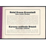 Vers 1910 Hotel Krone/Korona Szálloda/Hotel Coroana. Kronstadt/Brassó/Brasov, Gött-ny. 54 p. Gazdag fekete...