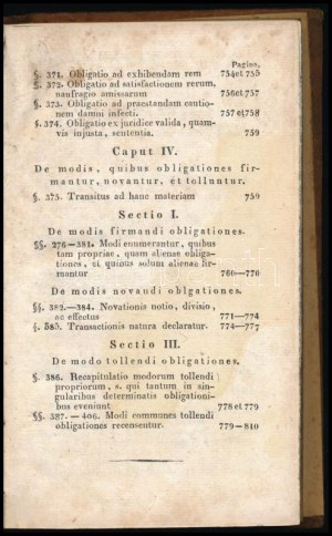 Szibenliszt [Mihály], Michael: Institutiones Juris Privati Romani consriptae per ~. Pars II. (a mű két kötetben teljes...