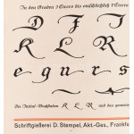 cca 1920-as évek eleje Die Hauptprobe der Schriftgiesserei und Messinglinienfabrik D. Stempel Akt. - Ges. Frankfurt A...