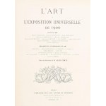 L'arte all'Esposizione Universale del 1900. Comte, Jule. szerk. Parigi, 1900. Libreria antica e moderna. 514p...
