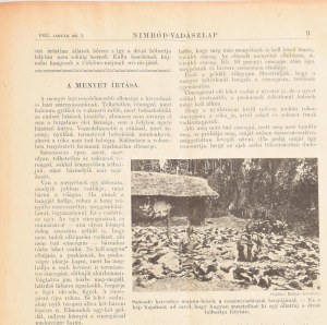 1922-1923 Nimród vadászlap két évfolyama XLIII. - XLIV. évfolyam, egybekötve. korabeli kopottas félvászon kötésben....