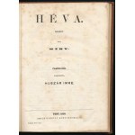 [Méry, Joseph (1797-1866)] Méry: Héva. Regény. Ford.: Huszár Imre. Pest, 1858, Emich Gusztáv, 48+1 p. Korabeli kopott...