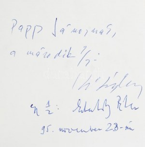Kertész Imre: Jegyzőkönyv. / Esterházy Péter: Élet és Irodalom. Mindkét szerző, Kertész Imre (1929-2016) Nobel...
