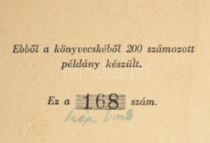 Szép Ernő : Zümzüm. Bp., 1943, (May János Nyomdai Műintézet Rt.-ny.), 119 p. Első kiadás. Kiadói...