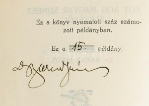 Dr Barna János: Balogh István. Egy agg magyar színész életéből. ALÁÍRT! 15/100. számozott példány. 1927...