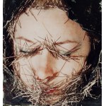 Teresa Tyszkiewicz (1953 Ciechanów - 2020 Paříž, Francie), Visage épingle (Autoportrét omráčený), 1997