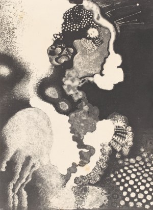 Karol Hiller (1891 Łódź - 1939 Lasy Lućmierskie pod Łodzią), Kompozycja heliograficzna XLI, 1933