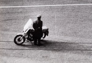 Ryszard Kapuscinski (1932 Pinsk - 2007 Warsaw), Untitled (Street with Patrol), 1980s-90s.