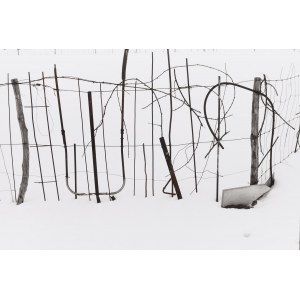 Jan Bujnowski (geb. 1951, Radom), Komposition aus der Serie Art of the Fence, 1990er Jahre.
