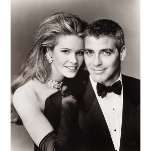 Elle Macpherson and George Clooney, 1987