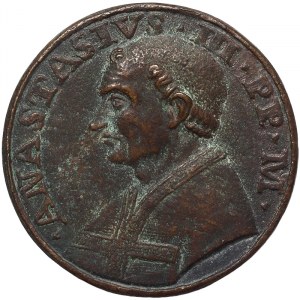 Rome, Anastasio III (911-913), Medal 1720, Rare