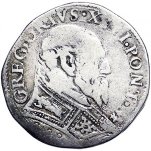 Rome, Gregorio XII (1406-1415), Testone 1575, Rare