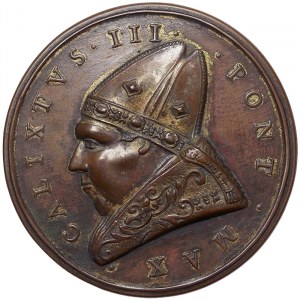 Rome, Calisto III (1455-1458), Medal 1455, Rare