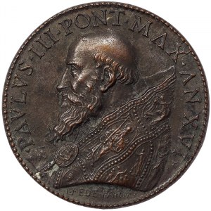 Rome, Paolo III (1534-1549), Medal Yr. XVI 1549, Particulary rare