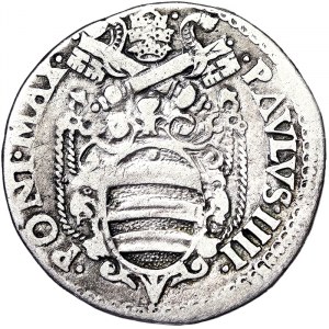 Ancona, Paolo IV (1555-1559), Testone n.d., Rare