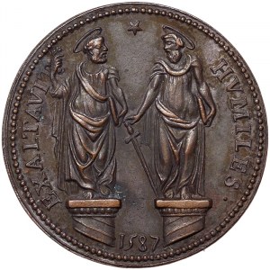 Rome, Sisto V (1585-1590), Medal Yr. III 1587, Very rare
