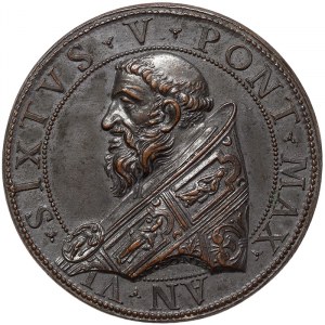 Rome, Sisto V (1585-1590), Medal Yr. VI 1590, Very rare
