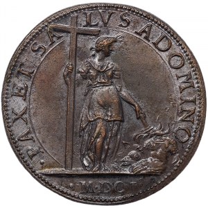 Rome, Clemente VIII (1592-1605), Medal Yr. IX 1601, Very rare