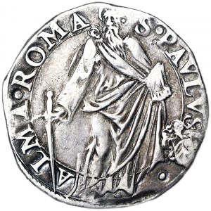 Rome, Paolo V (1605-1621), Testone 1610, Rare