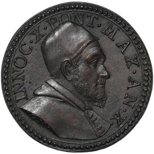 Rome, Innocenzo X (1644-1655), Medal Yr. X 1653, Rare