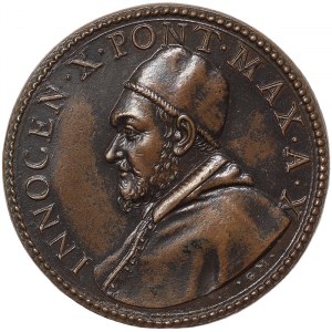 Rome, Innocenzo X (1644-1655), Medal Yr. X 1654, Rare